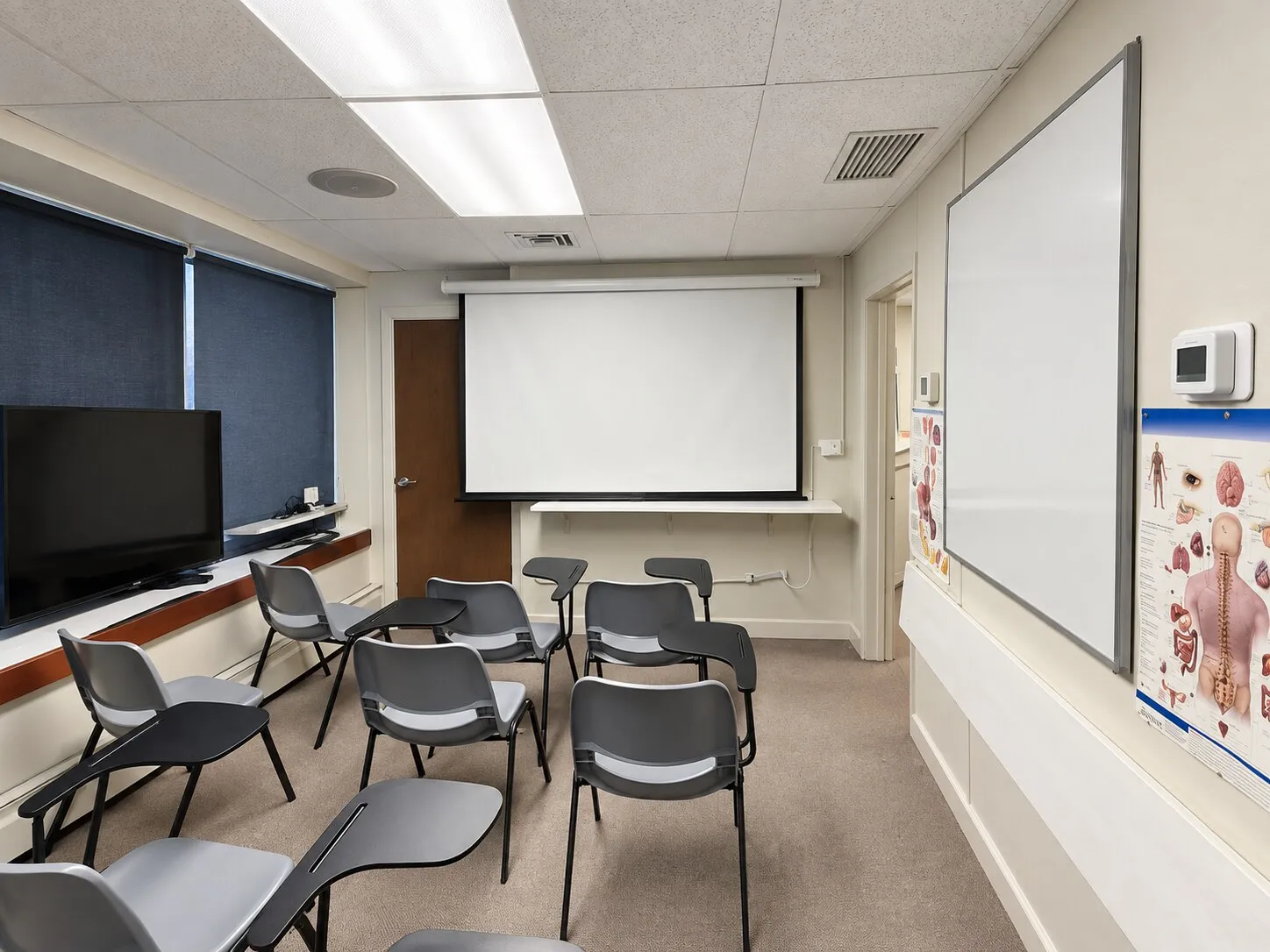A classroom at the Mercer Med Tech campus in Lawrenceville